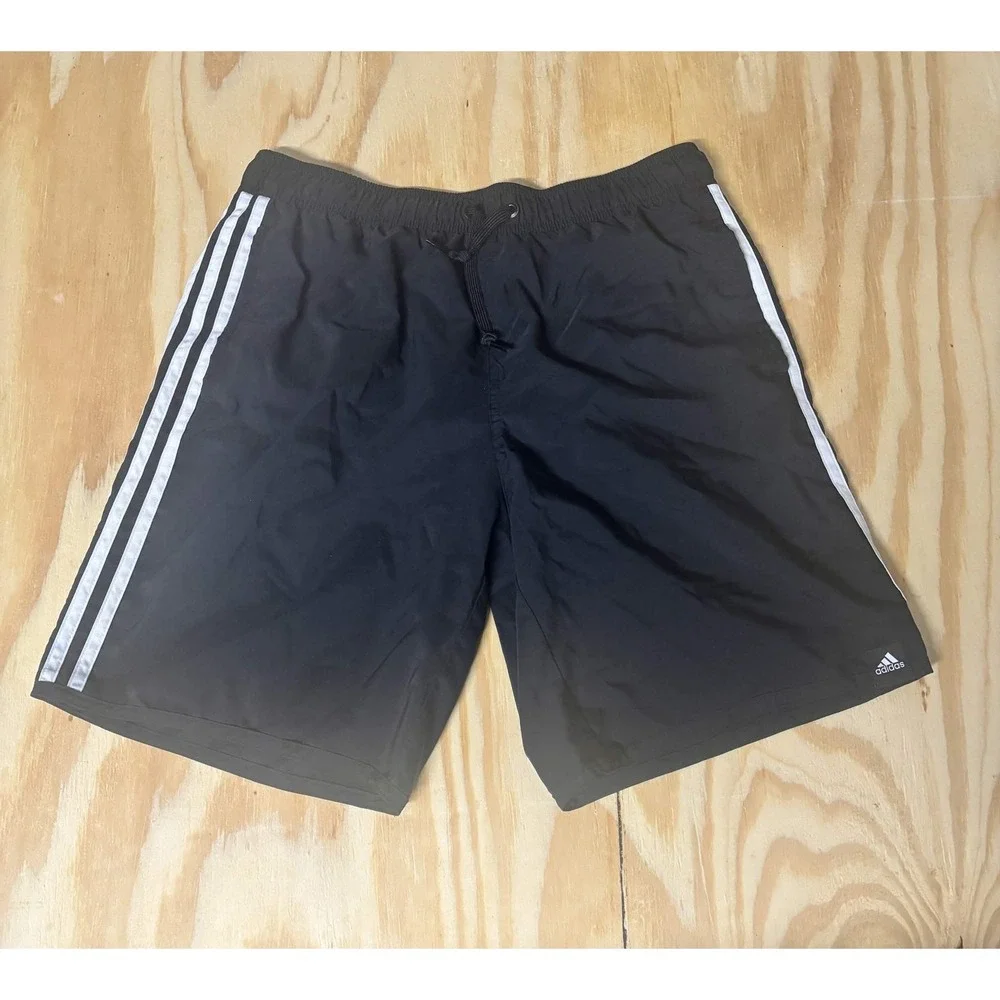 Adidas Athletic Shorts 3-Stripe Performance Medium Black Pre-owned Gym